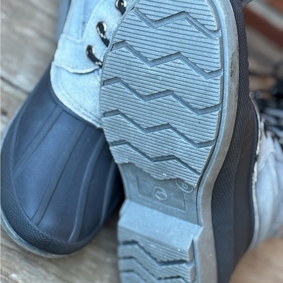 Magellan Men’s Duck II Waterproof Gray Suede Leather Insulated Boots Sz 8D - Picture 8 of 8